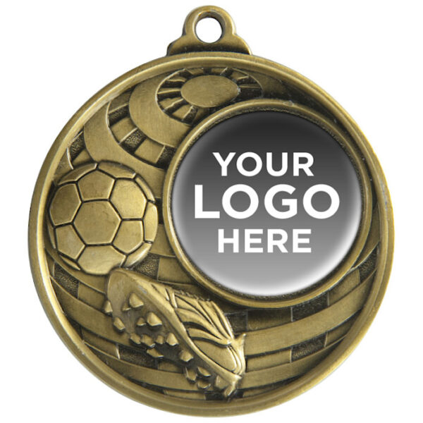 Global Logo Football / Soccer Medal