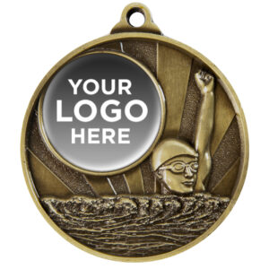 Sunrise Logo Swimming Medal