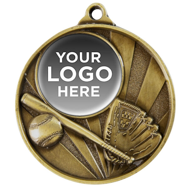 Sunrise Logo Baseball / Softball Medal