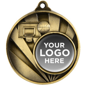 Sunrise Logo Basketball Medal