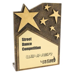 Star Cross Plaque Gold