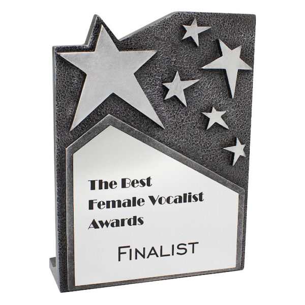 Star Cross Plaque Silver