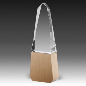 Obelisk Crystal & Wood