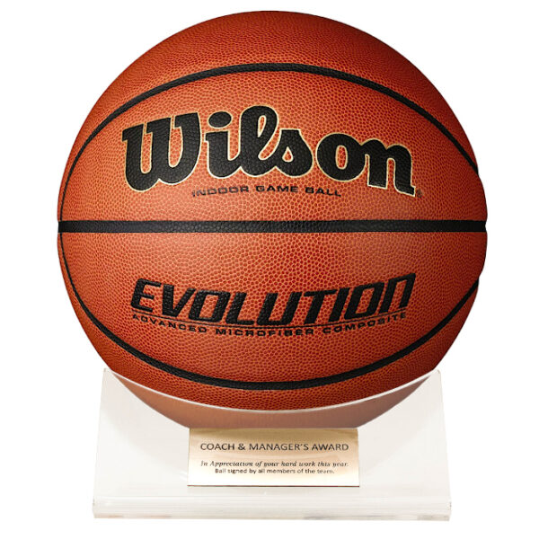 Acrylic Ball Holder - Basketball