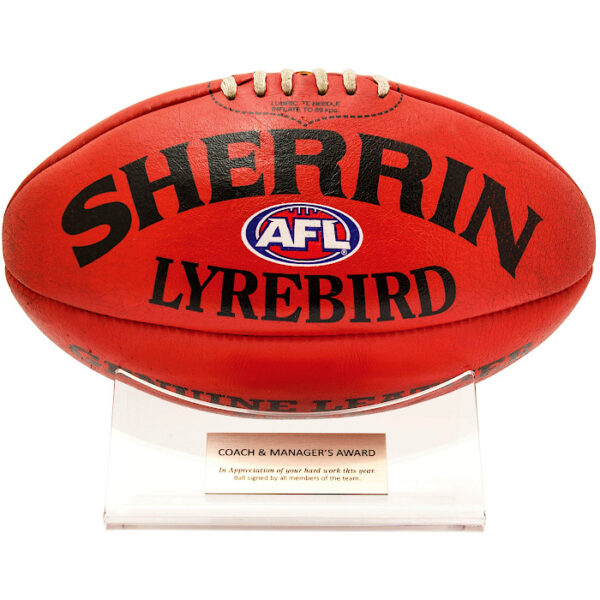 Acrylic Ball Holder - AFL / Aussie Rules