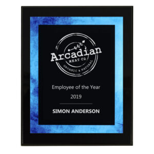 Vivid Blue Acrylic Wall Plaque