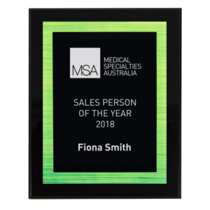 Vivid Green Acrylic Wall Plaque