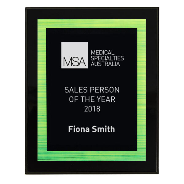 Vivid Green Acrylic Wall Plaque