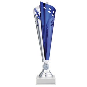 Wreath Cup Blue & Silver