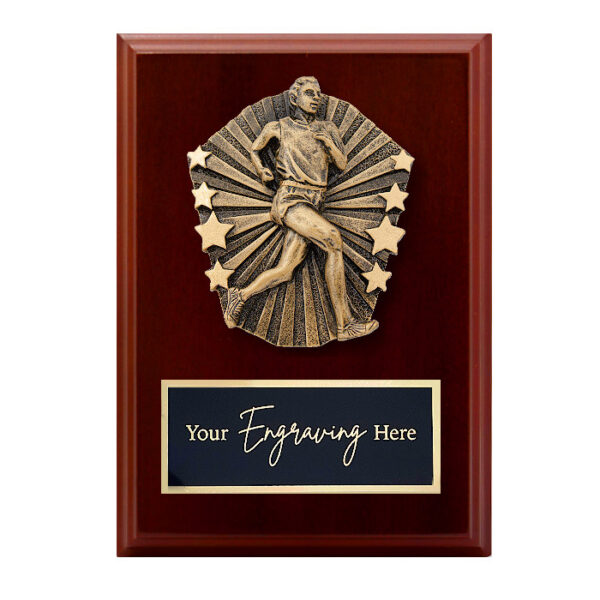 Cosmos Walnut Plaque Athletics Male