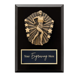 Cosmos Black Plaque Athletics Female