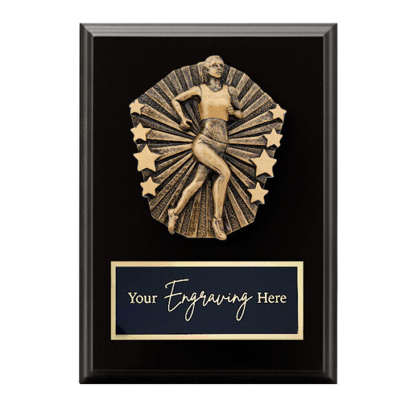 Cosmos Black Plaque Athletics Female