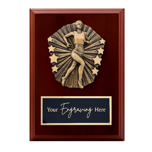 Cosmos Walnut Plaque Athletics Female