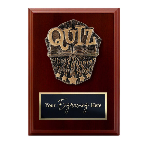 Cosmos Walnut Plaque Quiz