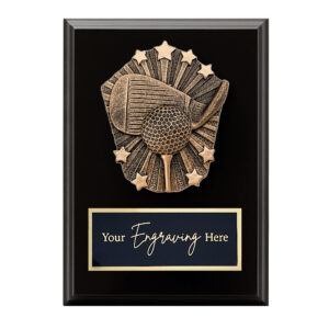 Cosmos Black Plaque Golf