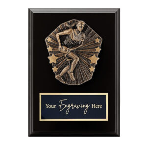Cosmos Black Plaque Rugby League / Union Female