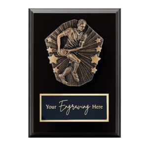 Cosmos Black Plaque Rugby League / Union Male