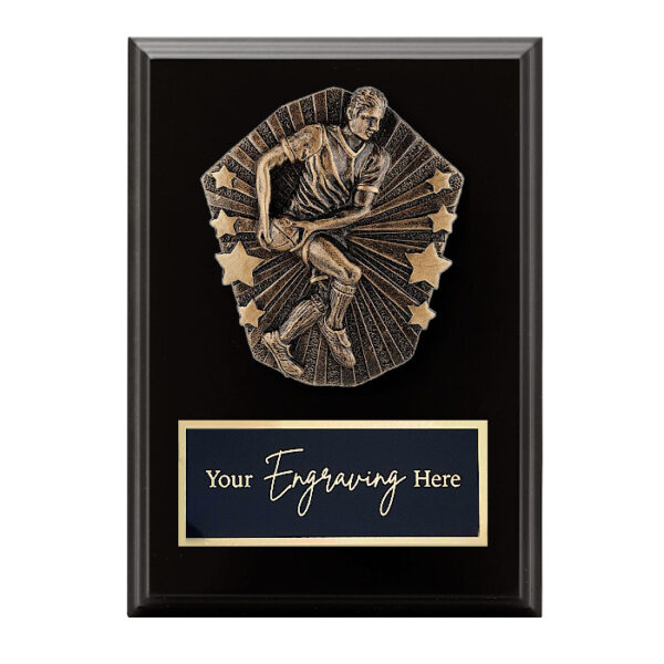 Cosmos Black Plaque Rugby League / Union Male