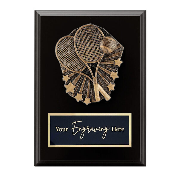 Cosmos Black Plaque Tennis