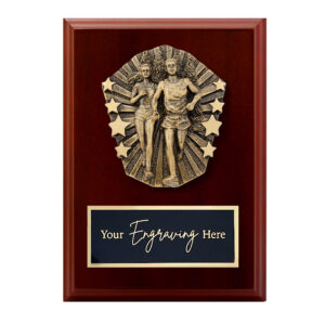 Cosmos Walnut Plaque Cross Country