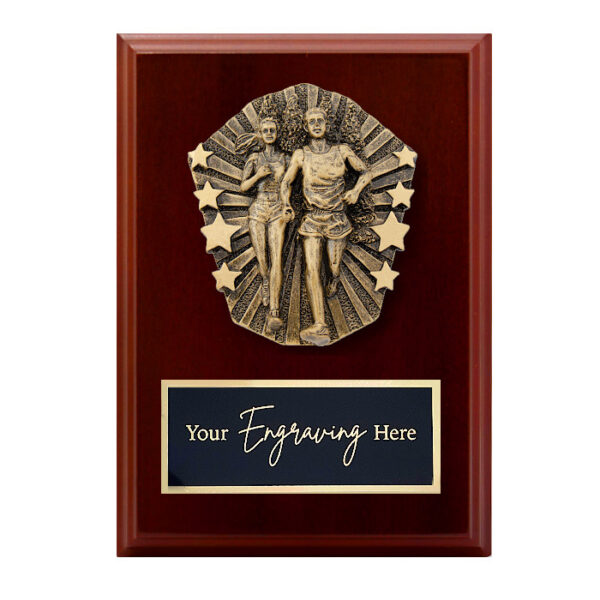 Cosmos Walnut Plaque Cross Country