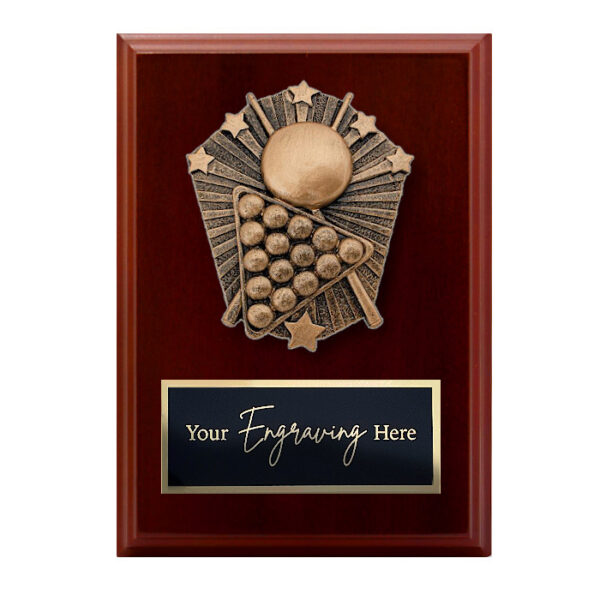 Cosmos Walnut Plaque Billiards / Snooker / Pool