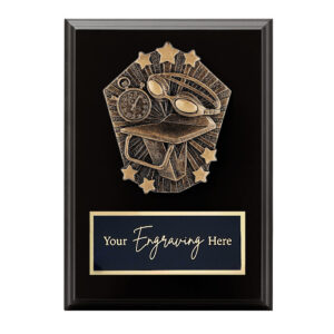 Cosmos Black Plaque Swimming
