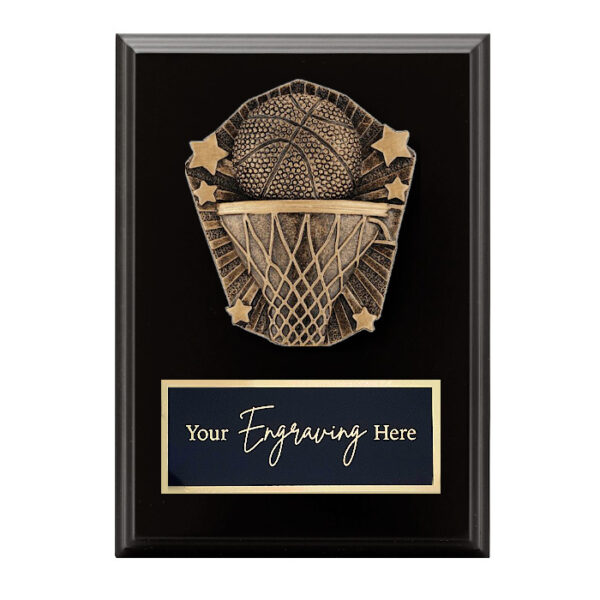 Cosmos Black Plaque Basketball
