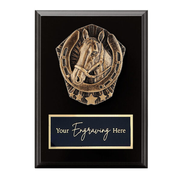 Cosmos Black Plaque Equestrian