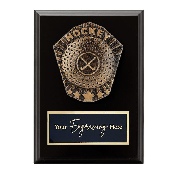 Cosmos Black Plaque Hockey