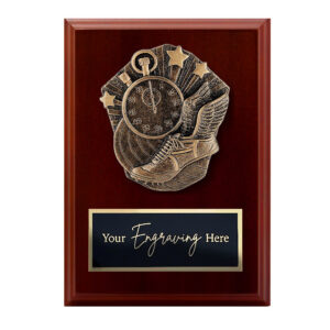 Cosmos Walnut Plaque Track
