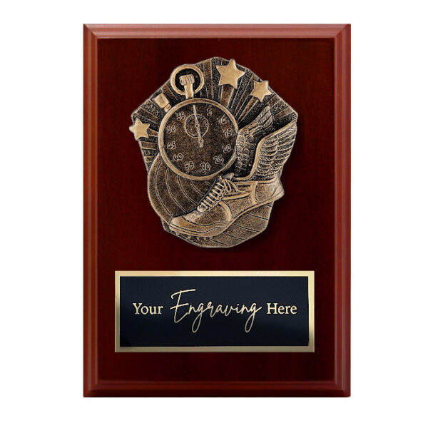 Cosmos Walnut Plaque Track
