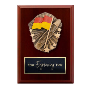 Cosmos Walnut Plaque Surf Lifesaving