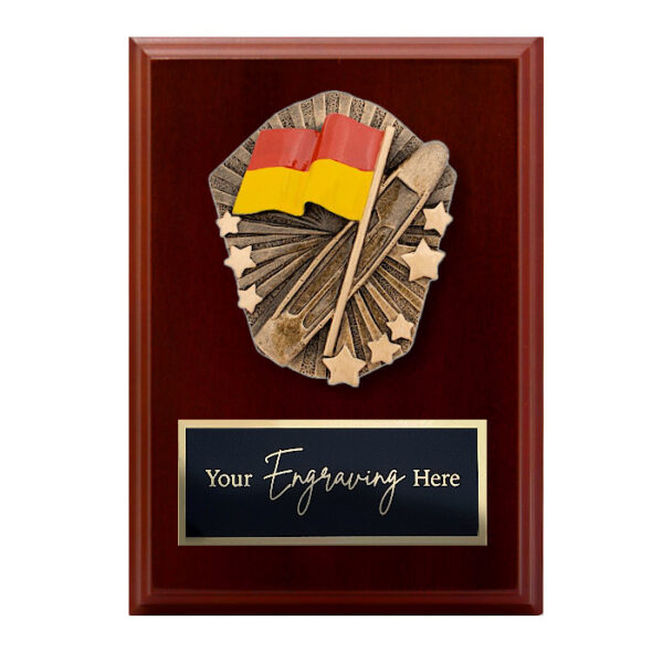Cosmos Walnut Plaque Surf Lifesaving