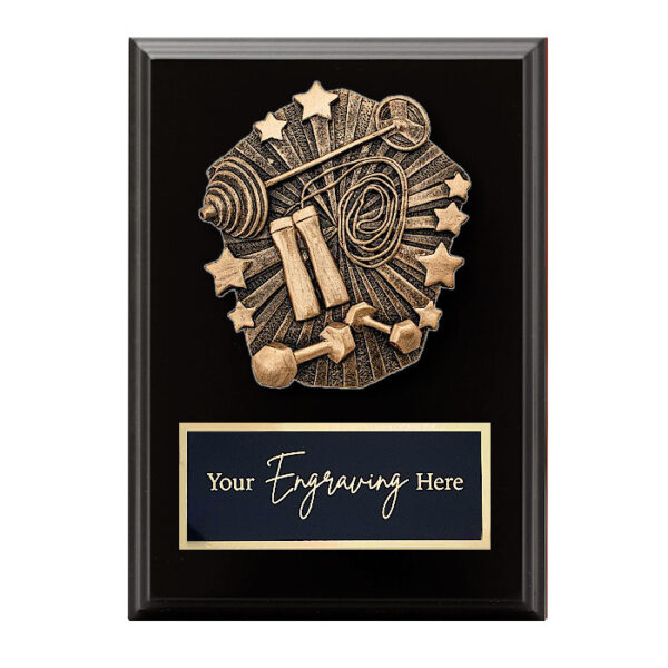 Cosmos Black Plaque Fitness