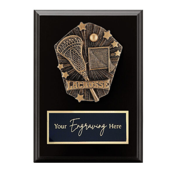 Cosmos Black Plaque Lacrosse