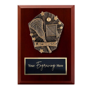 Cosmos Walnut Plaque Lacrosse