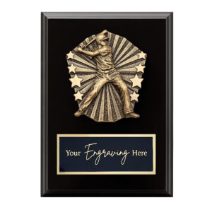 Cosmos Black Plaque Baseball Male