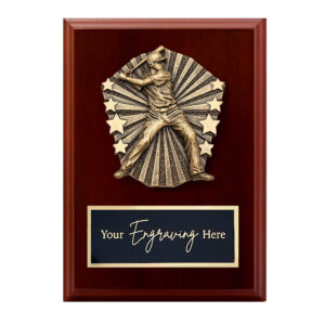 Cosmos Walnut Plaque Baseball Male