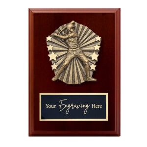 Cosmos Walnut Plaque Baseball Female