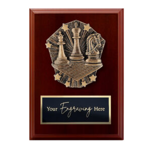 Cosmos Walnut Plaque Chess