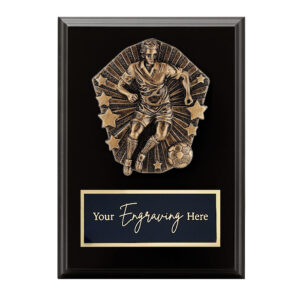Cosmos Black Plaque Football / Soccer Male