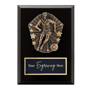 Cosmos Black Plaque Football / Soccer Female