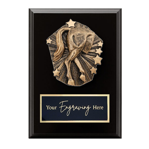 Cosmos Black Plaque Horse's Rear