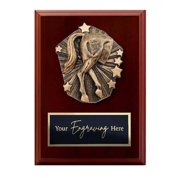 Cosmos Walnut Plaque Horse's Rear