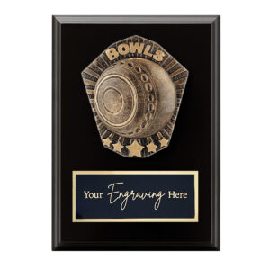Cosmos Black Plaque Lawn Bowls