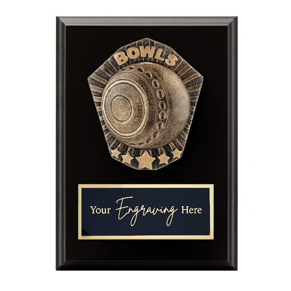 Cosmos Black Plaque Lawn Bowls