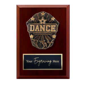 Cosmos Walnut Plaque Dance