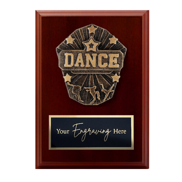 Cosmos Walnut Plaque Dance