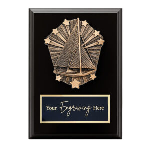 Cosmos Black Plaque Sailing